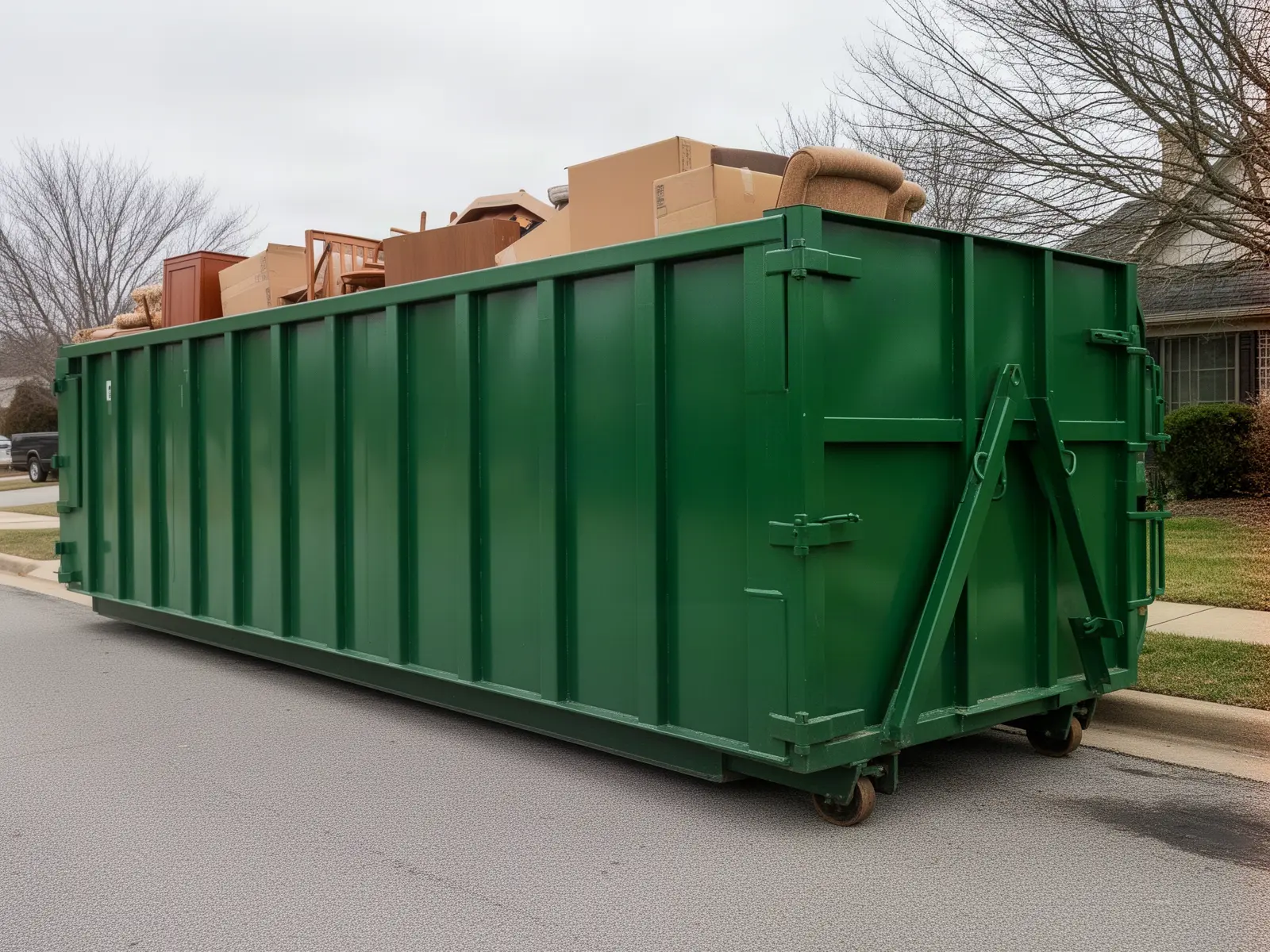 Roll-off dumpster from Big Clay's Dumpster Co. in Spokane, WA